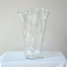 Load image into Gallery viewer, Blenko large ruffled art glass vase - West Virginia, USA 1980s-AVVE.ny