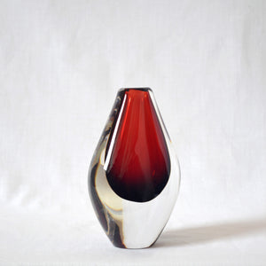 Sven Palmqvist for Orrefors sommerso glass vase - Sweden 1957