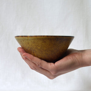 Carl-Harry Stålhane for Rörstrand stoneware bowl - Sweden 1950s