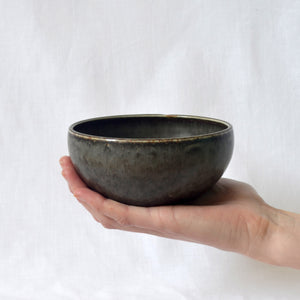 Carl-Harry Stålhane for Rörstrand Ateljé stoneware bowl - Sweden 1950s