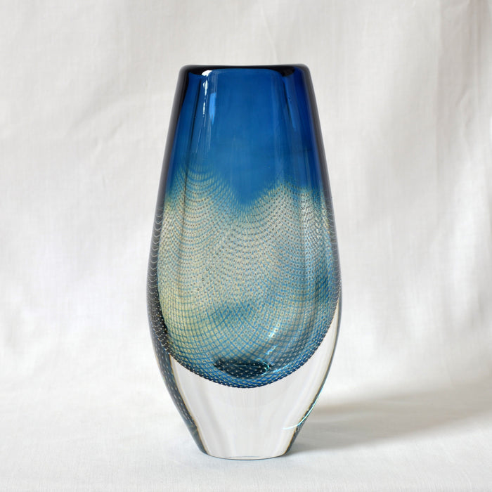 Sven Palmqvist for Orrefors Kraka glass vase - Sweden 1959