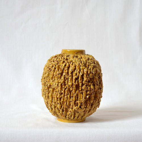 Gunnar Nylund for Rörstrand small chamotte Hedgehog vase - Sweden 1940s