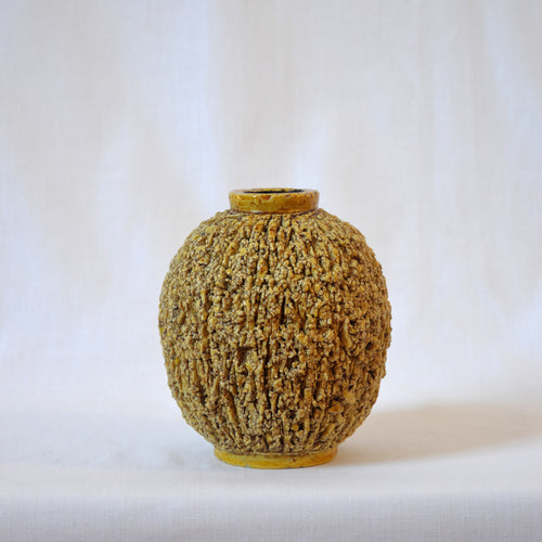 Gunnar Nylund for Rörstrand small chamotte Hedgehog vase - Sweden 1940s