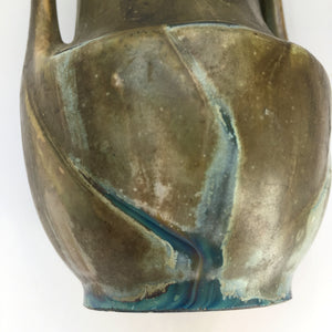 Denbac art nouveau flamed sandstone vase - France 1920s-30s-AVVE.ny