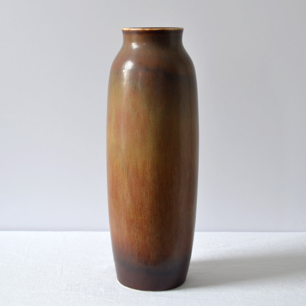 Carl-Harry Stålhane for Rörstrand stoneware CEH vase - Sweden 1950s-AVVE.ny