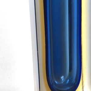 Cristallo sommerso glass vase - Murano, Italy 1950s-AVVE.ny