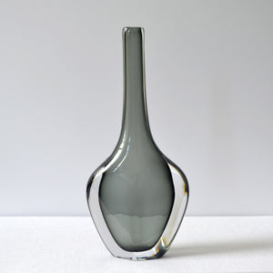 Nils Landberg for Orrefors glass sommerso Dusk series large vase - Sweden 1955-AVVE.ny