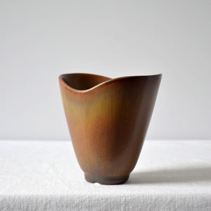 Carl-Harry Stålhane for Rörstrand stoneware vase - Sweden 1950s-AVVE.ny