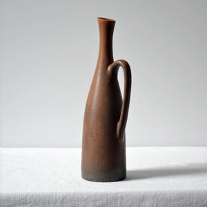 Carl-Harry Stålhane for Rörstrand stoneware SYS pitcher vase - Sweden 1950s-AVVE.ny