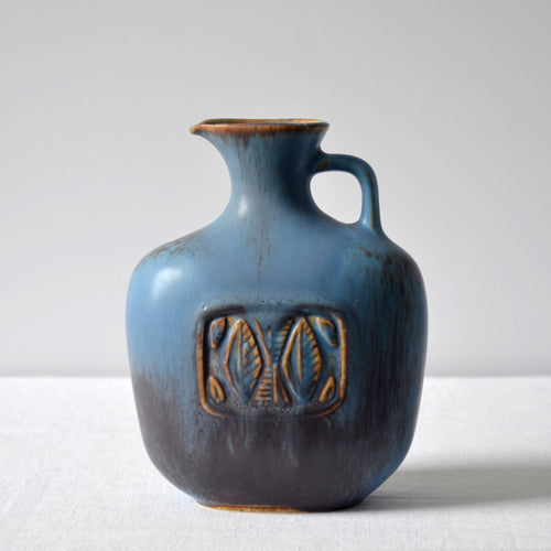 Gunnar Nylund for Rörstrand stoneware ASU pitcher vase - Sweden 1950s-AVVE.ny