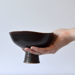 Carl-Harry Stålhane for Rörstrand stoneware SHI bowl - Sweden 1950s