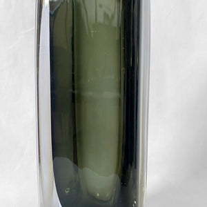 Nils Landberg for Orrefors glass sommerso Dusk series vase - Sweden 1958