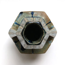 Load image into Gallery viewer, Denbac art deco hexagonal sandstone vase - France 1920s-AVVE.ny