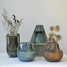 Load image into Gallery viewer, Denbac art deco hexagonal sandstone vase - France 1920s-AVVE.ny