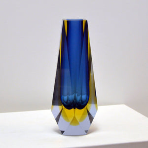 Flavio Poli for Mandruzzato glass sommerso vase - Murano, Italy 1960s-AVVE.ny