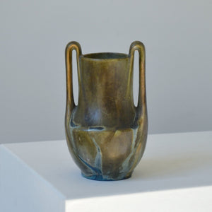 Denbac art nouveau flamed sandstone vase - France 1920s-30s-AVVE.ny