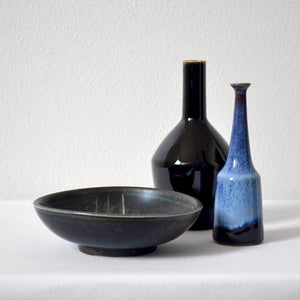 Einar Lynge-Ahlberg for Rörstrand unique stoneware bowl - Sweden 1950s