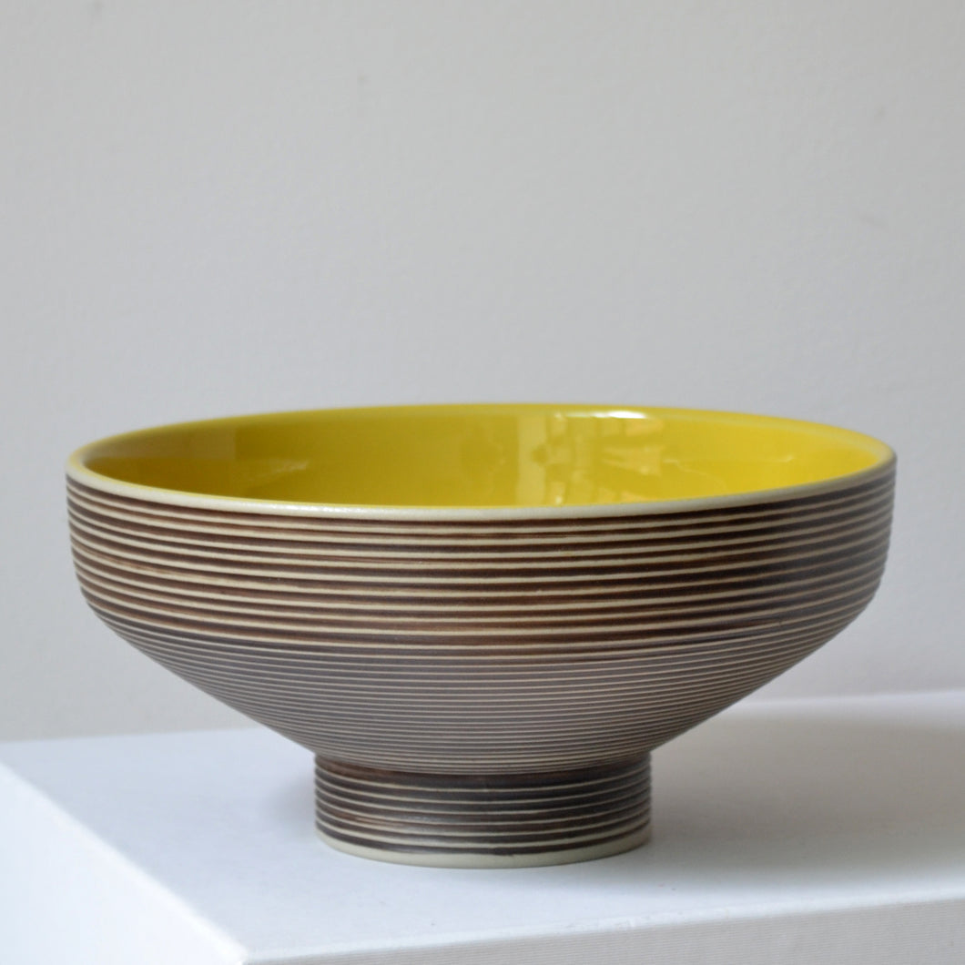 Carl-Harry Stålhane for Rörstrand stoneware Entré bowl - Sweden 1950s-AVVE.ny